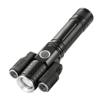 

LED IPX4 Waterproof Flashlight Outdoor Emergency Flashlight 5 Modes Rechargeable waterproof #3B18