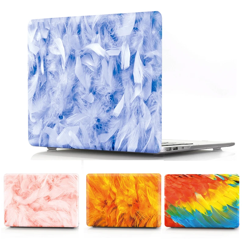 

Feather Print Matte Hard Cover Case for 2016 New Macbook Pro 13 15 with/no Touch Bar Cover A1706/A1707 Laptop Case for Mac Book