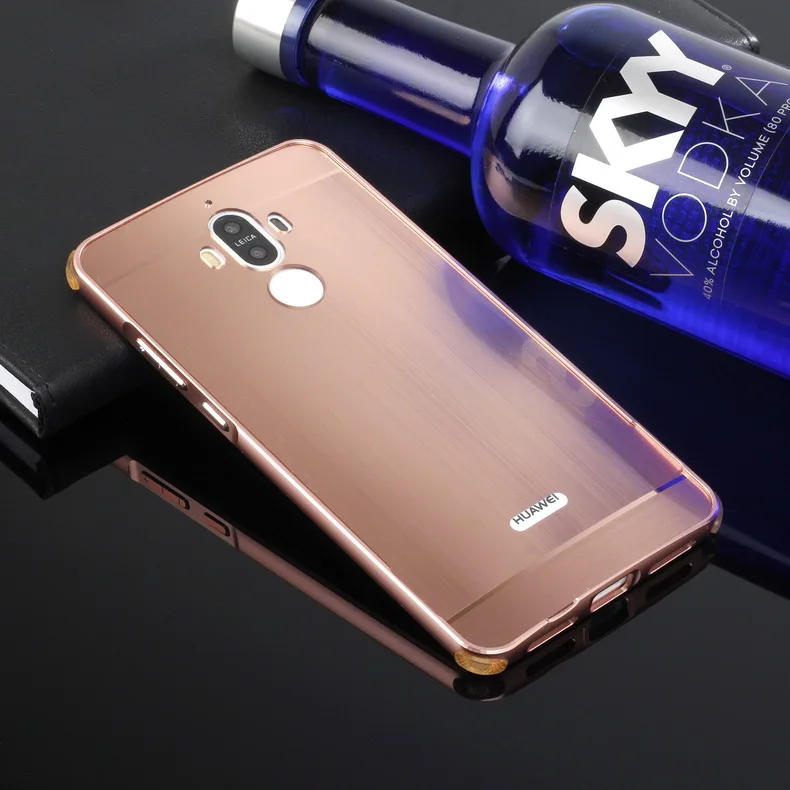 Чехол для huawei mate 9 Honor 8 Lite, ультратонкая металлическая алюминиевая рамка, пластиковая чехол для huawei P8 Lite mate 9