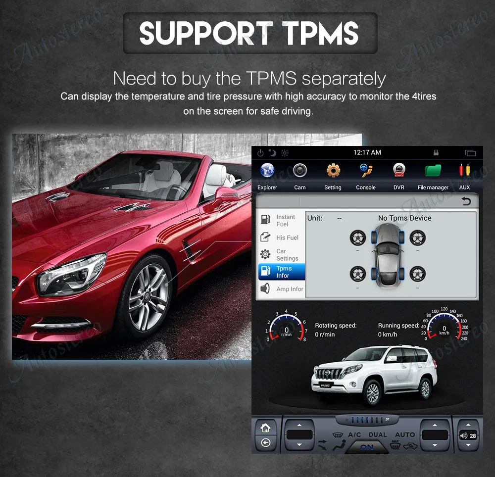 Cheap Tesla style Android 7 Big Screen Car No DVD Player GPS Navigation For Ford EDGE 2015-2018 Auto head unit multimedia radio stereo 18