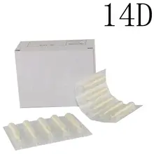 100 шт стерильные Ассорти пластиковые одноразовые татуировки 14DT белые насадки на тюбик для поставка машинок для татуировки