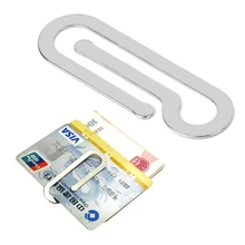 THINKTHENDO 1 шт. нержавеющей стальной зажим для денег металлический Карманный держатель кошелек Кредитная карта