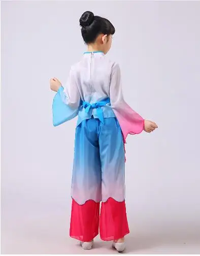 Dance Costumes Children's Group Dance Lotus Flowers Blossoming Chinese Classical Fairy Stage Performance Costumes