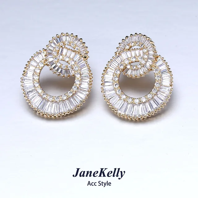 Famous Top Zircon Earrings For Women Flower Design Luxury Famous Top Zircon Earrings For Women Flower Design Luxury Micro Pave Cubic Zirconia