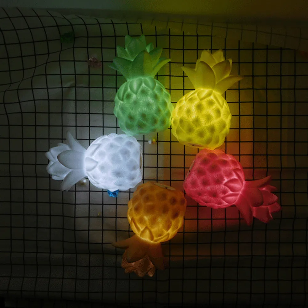 SUPERNIGHT Pineapple LED Night Light Silicone Lampada Home Decoration Bedroom Bedside Desk LED Table Lamp for Baby Kids Toy Gift (18)