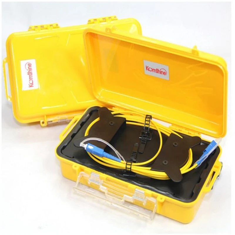 

OTDR Launch Cable Box 1KM OTDR Test extension line OTDR single mode optical fiber tester Free shipping