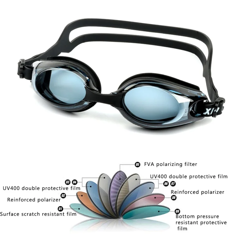 Силиконовые противозапотевающие водные диоптрии для плавания, очки, маска для взрослых по рецепту, оптические очки для плавания для близорукости, новые очки для плавания