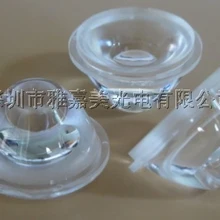 1 Вт 3 Вт светодиодные линзы 20 мм вогнутые шаманские линзы, 25 градусов 45 градусов 60 градусов, объектив с высокой мощностью