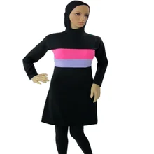 Мусульманин купальники принт арабского мусульманского купальники скромные Исламская одежда для плавания части мусульманская купальник связан хиджаб burkinis комплект