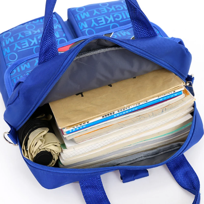 Детский плюшевый рюкзак с Микки и Минни Маус, сумка через плечо для девочек, милая мультяшная детская ручная школьная сумка, дорожная сумка