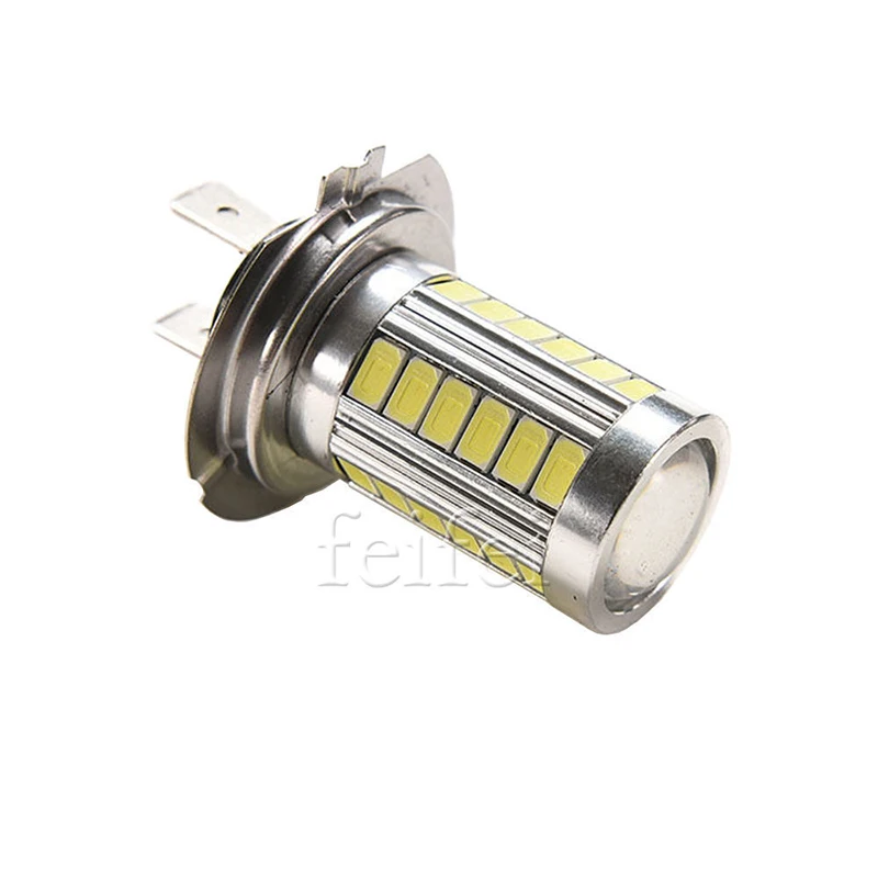 2 шт. H7 33 SMD 5630 автомобилей LED включить свет Противотуманные огни днем Бег свет 33SMD авто задний обратного лампы White красные, синие