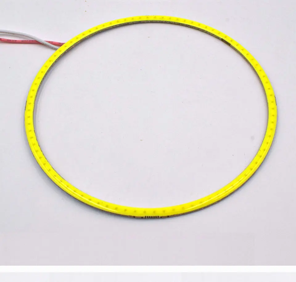 Cold White Car Angel Eye COB Light Circle Ring Headlight Lamp 12V Auto DRL Decoration Fog Lights Bulb 60CM-120CM 6000K (7)