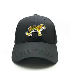 Тигр животных вышивка хлопок Casquette Бейсбол Кепки Кепки Регулируемый Snapback Шапки для детей, мужчин, женщин 256