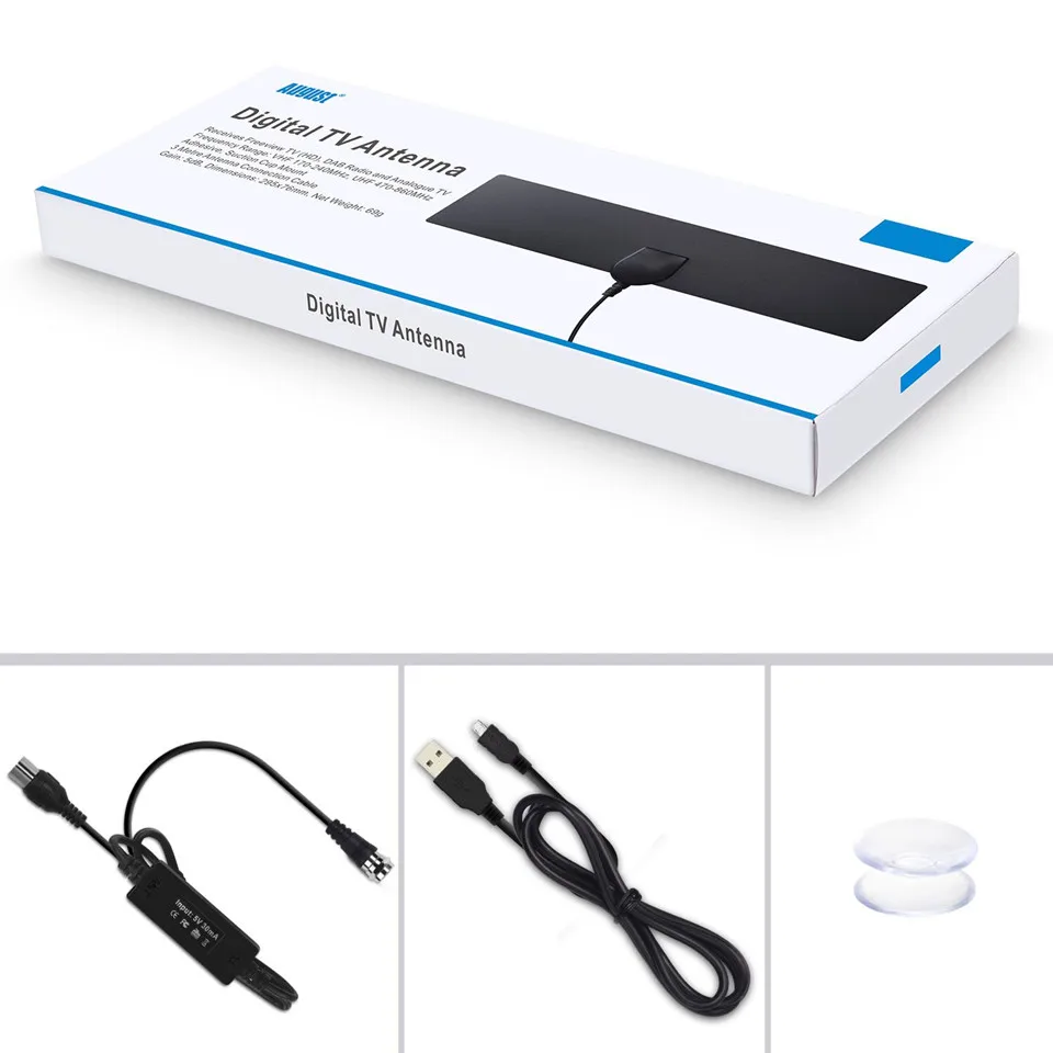August DTA425 Digital TV Antenna with Amplifier