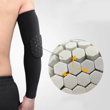 1 шт. Подогреватели руки Единая упаковка эластичные Scrobiculate защитные накладки на локти баскетбол рукав стрельба надежный протектор защита