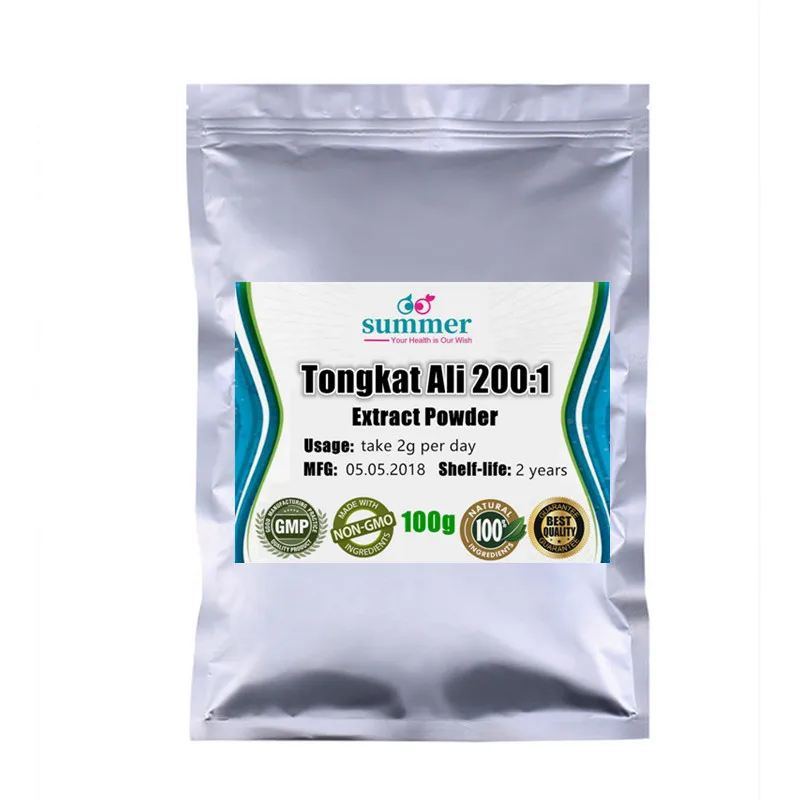 

100-1000g Pure & Strong Tongkat Ali extract 200:1 ,Eurycoma Longifolia Jack extract powder for Increase T-Levels & Energy