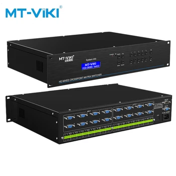 

MT-VIKI 8 in 8 out VGA matrix switcher Select the output terminal arbitrarily Infrared remote control With audio MT-VT828