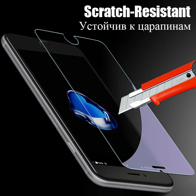 2 Pcs  Lot Tempered Glass For iPhone 6 6s Glass Tempered Guard Film For iPhone X 10 7 8 Plus 5 5s 5C SE 4 Tempered Glass (3)