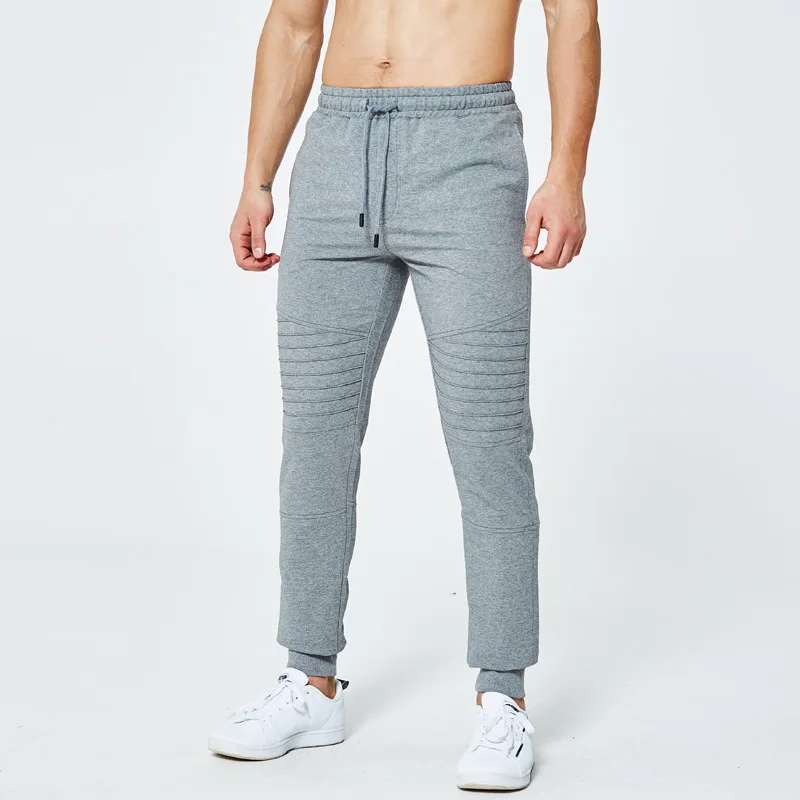 

QZHIHE Men's Sports Running Yoga Jogger Pants Solid Color Straight Drawstring Trousers Mid Waist Elastic Fit Slim Pants LK43
