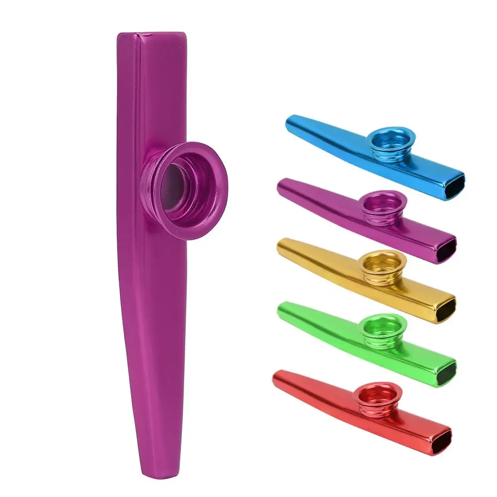 1 шт. kazoo с 5 диафрагма для флейты из алюминиевого сплава Мини Портативный kazoo легкий портативный для начинающих флейта