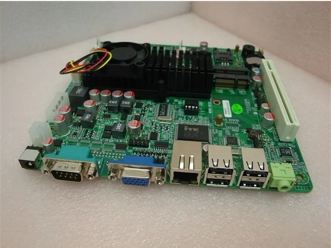 Ultra Thin Atom Dual-core D525 Computer Small Host board Set Integrated board Cpu hine 100% tested perfect quality g31 775 ddr2 integrated board 945g 100% tested perfect quality