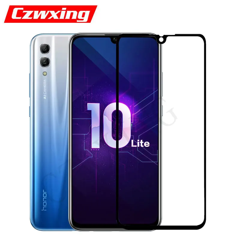Защитное стекло для экрана Honor 10 Lite закаленное с полным покрытием Huawei 10lite |