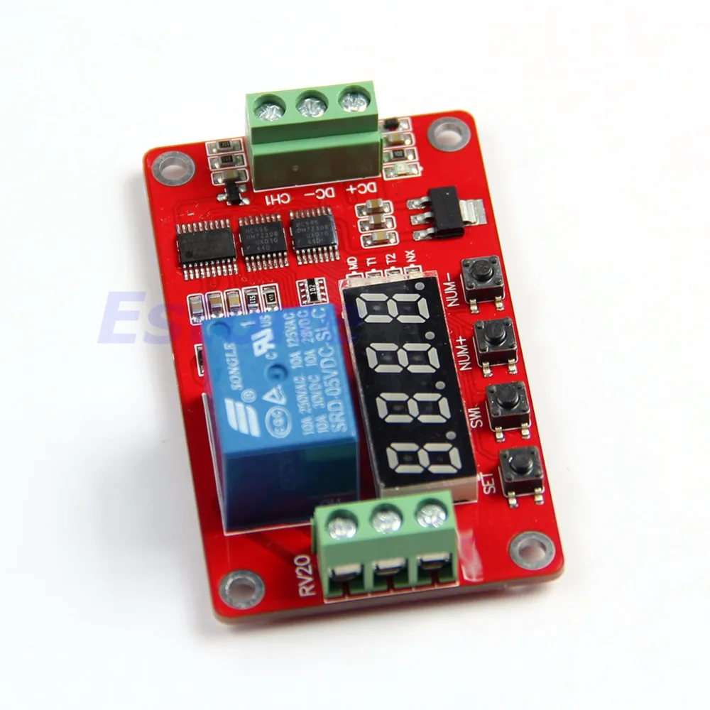 

Delay 24V Multifunction Self-lock Relay Cycle Timer Module PLC Home Automation