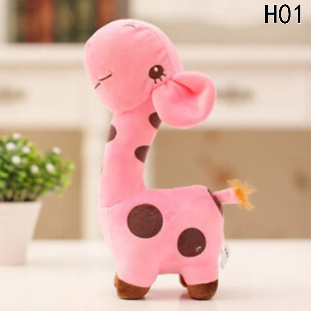18cm Unisex Cute Gift Plush Giraffe Soft Toy Animal Dear font b Doll b font Baby