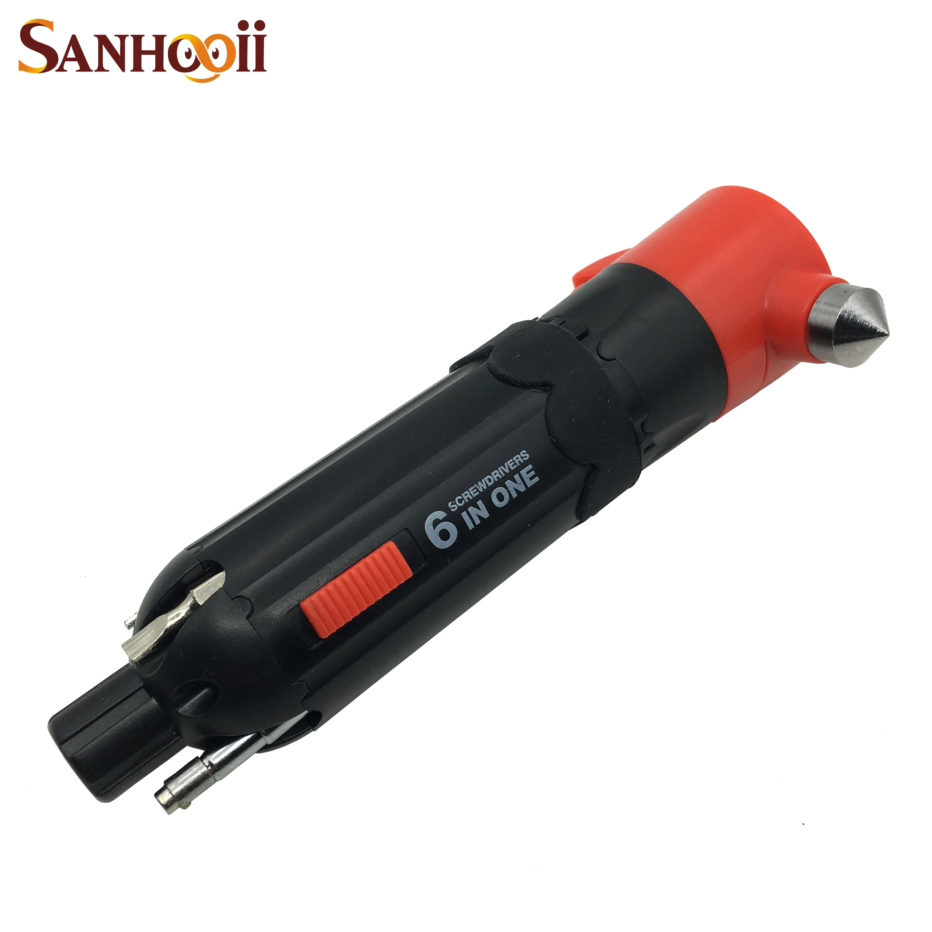Hot sale 6 in 1 Multi functional Auto / Car Emergency Hammer with LED