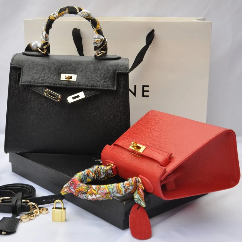 Nueva llegada bolso de cuero genuino de moda para mujer de lujo de alta calidad bolso de hombro de cuero Real bolso bandolera patrón de impresión de Palma