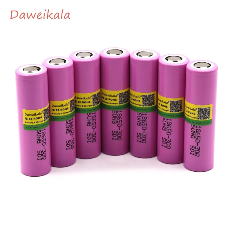 Daweikala для samsung 18650 батарея 3000 MAH INR 18650 30Q 20A литий-ионная аккумуляторная батарея для электронная сигарета