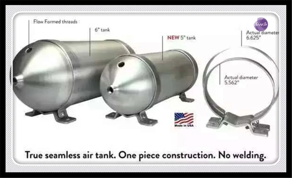 AIRMEXT 3 Gallon Iron Seamless air cylinder air tank pneumatic air