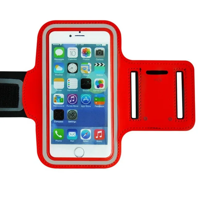 S10Plus чехол для телефона на руку для samsung Galaxy S10 Плюс/S9 плюс спортивный чехол для бега и занятий спортом крышка уличные сумки для телефонов в тренажерном зале - Цвет: Красный
