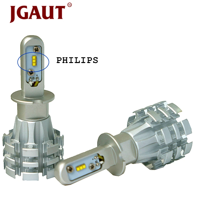 JGAUT Free shipping H3 CAR LED Headlight 6000k 100W 16000LM Automobiles Headlamp Fog