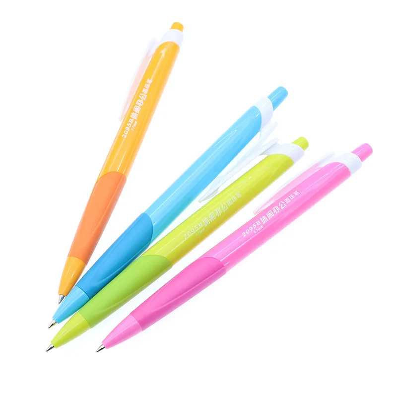 

4pcs Cute Cartoon Plastic Ballpoint Pen 0.7mm Business Office Pen Children Students Write Ballpoint Pen School Office Supplies