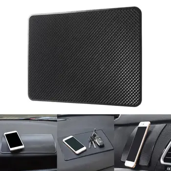

Washable Plaid Design Car Magic Anti-Slip Phone Key Holder Dashboard Sticky Pad Mat car gadgets
