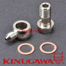 Kinugawa Turbo Kit M14x1.5mm Bolt Banjo para 4AN para Garrett T25 T28 GT25 GT35 ~ Turbo Refrigerante Água