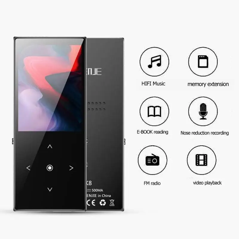 Для Benjie K8 HiFi MP4 плеер Walkman Lossless рекордер fm-радио электронная книга с наушниками