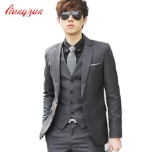 Männer Hochzeit Anzug Sets Formal Fashion Slim Fit Geschäfts-kleid-klage-blazer Marke Party Masculino Anzüge Kleidung (Jacke + hose + Tie)