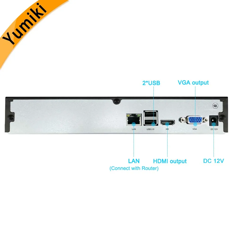  Yumiki H.265/H.264 9CH/16CH 1080P ONVIF NVR DVR Video Recorder IP Camera Surveillance Security CCTV - 32965126120