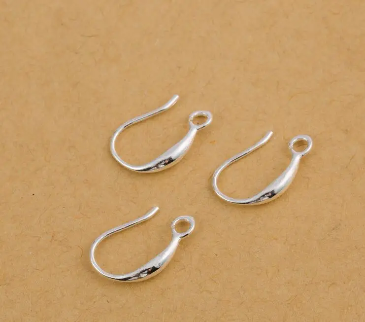 10pcs/lot S925 Sterling Silver Earring Hooks Leverback Hypoallergenic French Style Earring Wire for DIY Jewelry Making Findings