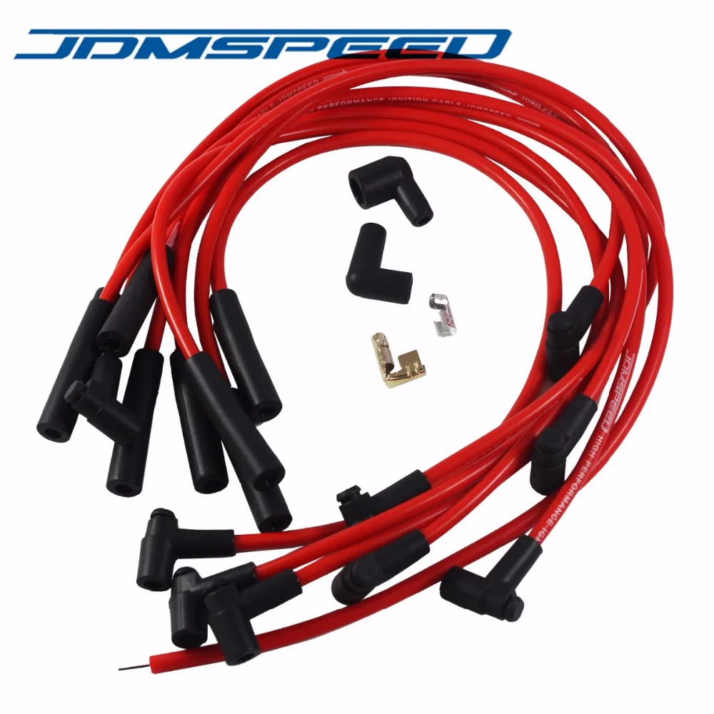 Free Shipping-Spark Plug Wires HEI STR Over Valve Cover JDMSPEED BBC Big Block For Chevy 454