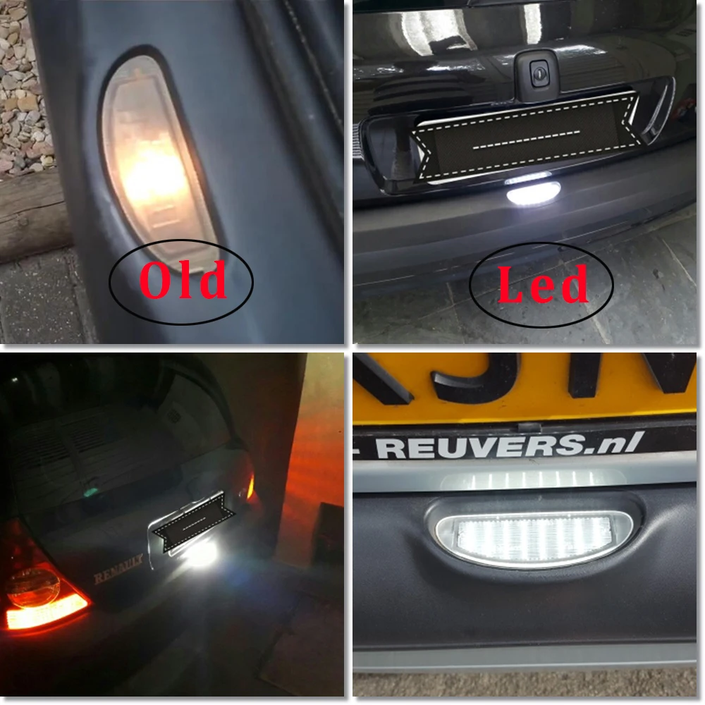 1 шт. для Renault Twingo I 1993 2007 Clio MK2 1998 2006 18SMD Автомобильный светодиодный светильник