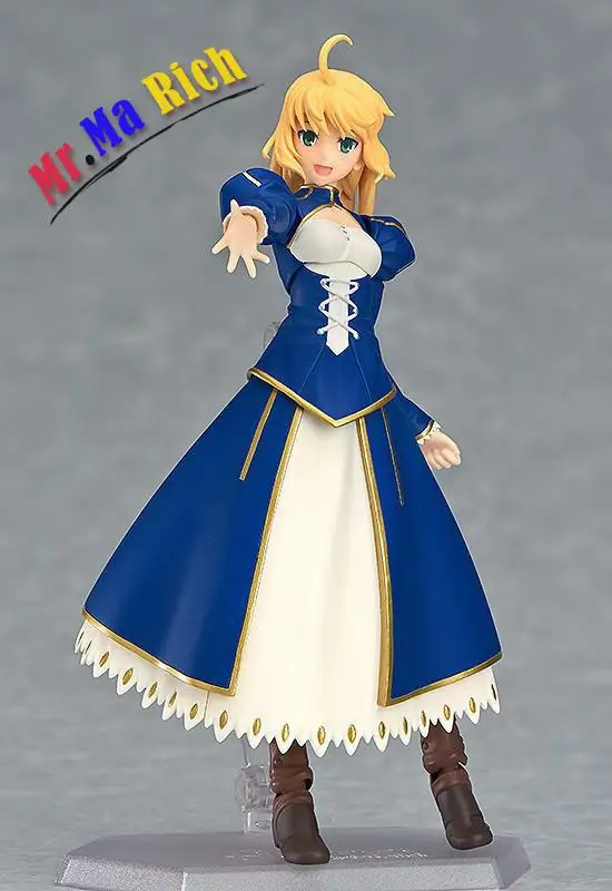 Японское аниме фигурка Fate/stay Night Zero Figma 025 # Saber версия ПВХ 14 см Fate Сэйбер лицо может