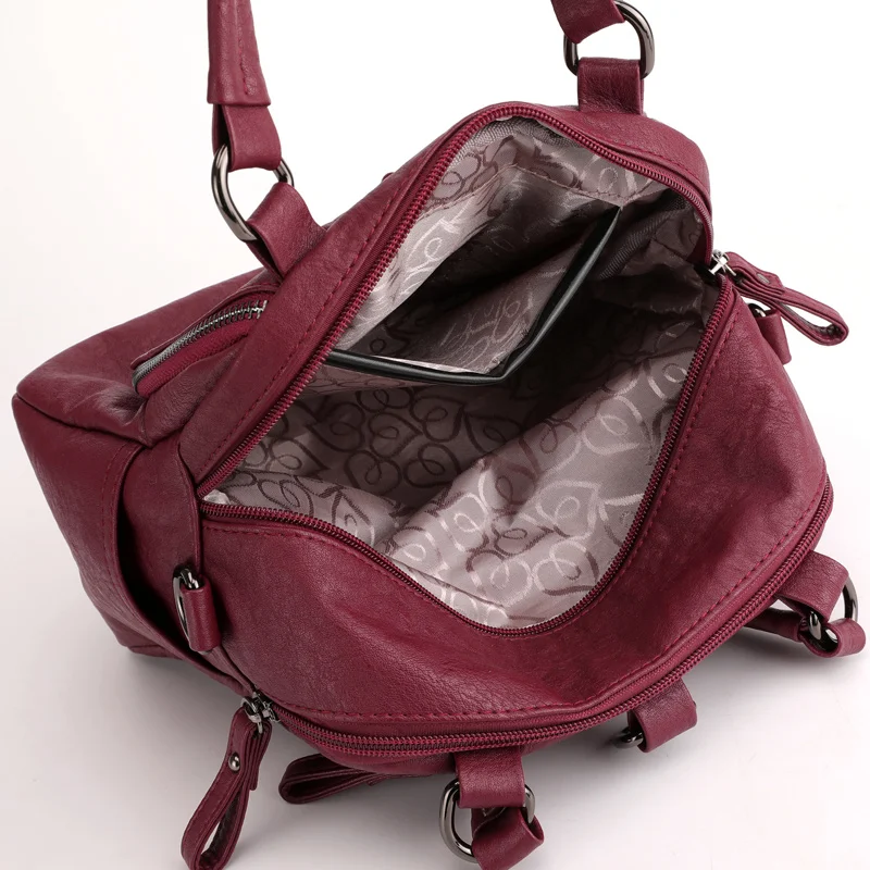 Дизайнерский рюкзак высокого качества Женский маленький рюкзак Модный повседневный многофункциональный для досуга искусственная кожа женская сумка на плечо