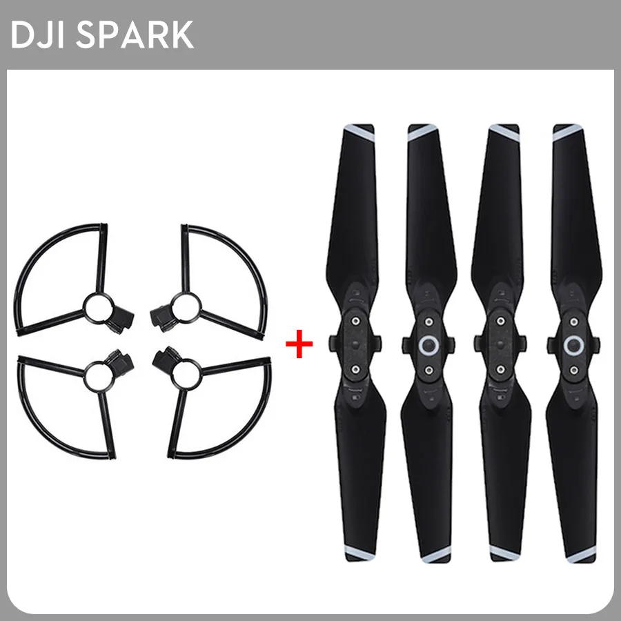 

Original DJI Spark Drone Propeller Guard Bumper & Propellers Blades Props 2 pairs