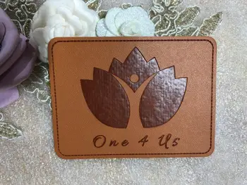

Custom leather labels in high quality for clothes / jeans / bags, artificial leather label, PU patches , debossed/engraved logo