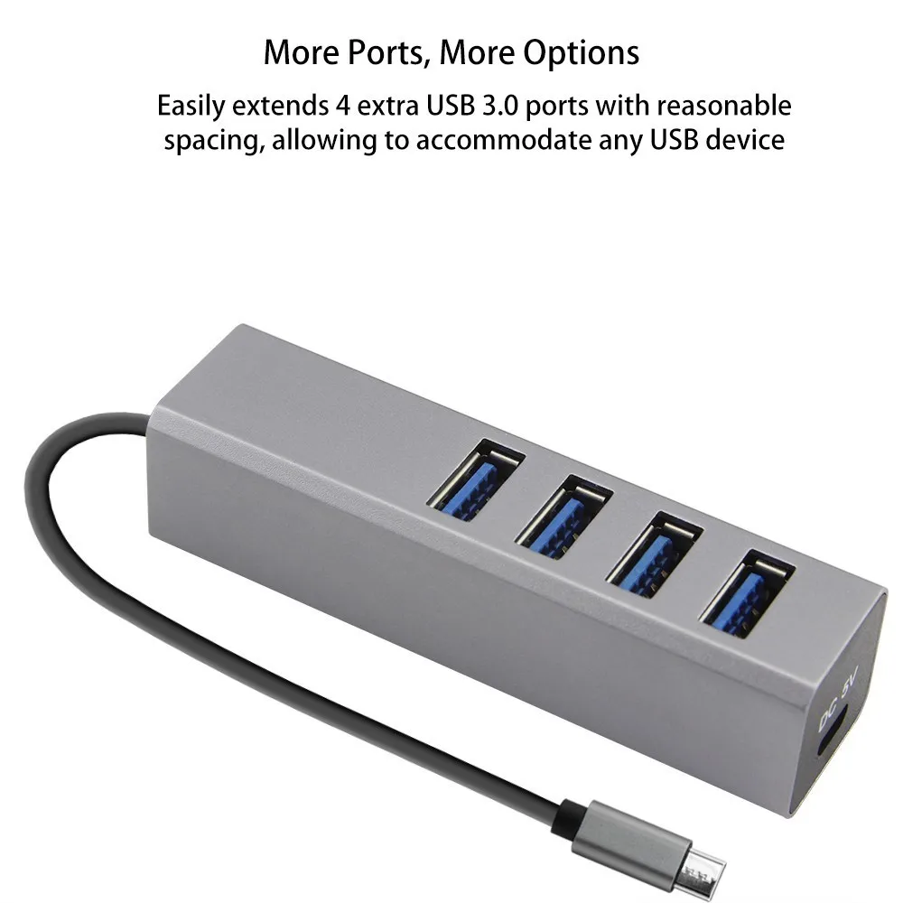 USB 3.0 HUB Type C Hub 4 Port