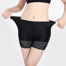 one size Women safety Shorts YOGA Shorts Solid Modal briefs Anti exposure knickers with Lace slim breathable Elastic underpants