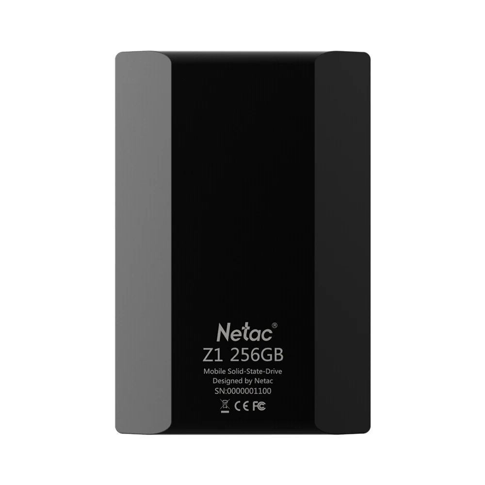 Netac Z1 128 ГБ 256 ГБ 512 ГБ SSD Портативный SSD Внешний твердотельный накопитель SuperSpeed USB 3,0 Кэш 256 МБ для бизнес-ноутбук pc